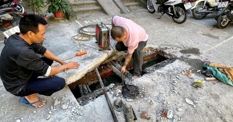 Xử lý mùi hôi cống thoát nước